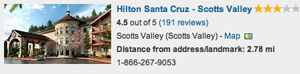 Hotel - Hilton Scotts Valley