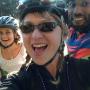 Alyse Marika and friends on the inaugural Velo Femme mountain bike ride. Hey, that's not a girl! Photo courtesy Alyse Marika.