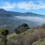 The backside of the New Almaden Mine with Mt. Umunhum in the distance.
