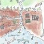 Detail from Brisa Arias's grand prize-winning depiction of the land-sea connection. Brisa is a fourth-grader at Mintie White in Watsonville.