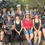 Back row, L-R: Cindy, Andrea Lee, Becca Woodward, Kimi Owen and Becky; Front row: Suzie Thomas, Karen Kefavuer, Alyssa, Joh Rathbun (Joh, quit making fun of Traci!), Traci Hukill and Alyse Weyman.  Photo by Josh Kaneg.
