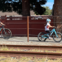 The rail trail is used by people of all ages and abilities. Photo courtesy of Friends of the Rail & Trail.