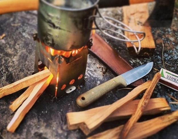 The FireAnt backcountry stove by Emberlit: tiny collapsible wood-burning genius.