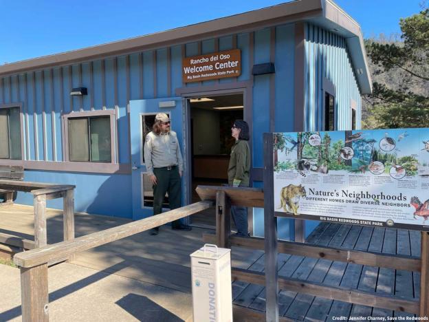 The new Welcome Center at Rancho del Oso. Credit: Jennifer Charney, Save the Redwoods League