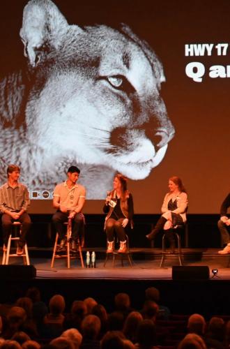  "Highway 17 Wildlife Crossing First Year Impacts" event at the Rio Theatre on Saturday, Nov. 9, 2024. Credit: Land Trust of Santa Cruz County.