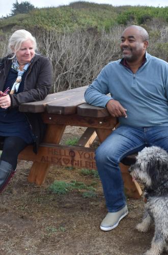 What a cool birthday present! Alex and Gilbert at Manresa Uplands State Beach. Photo courtesy of Friends of Santa Cruz State Parks