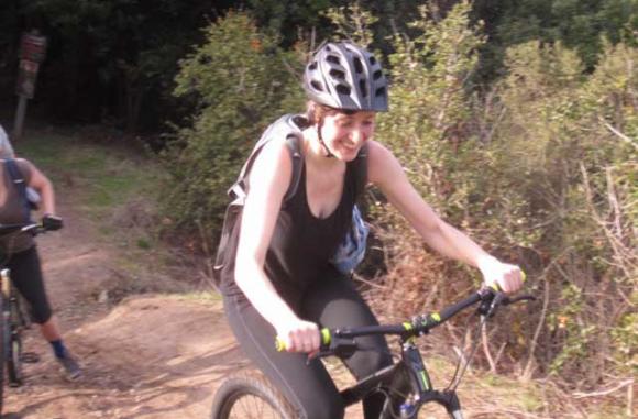 GGW newcomer Alyssa, riding like a natural. HT photo.