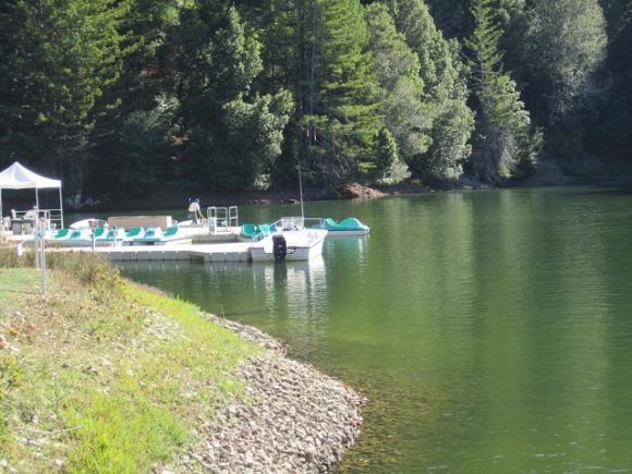 Paddleboats are available at Loch Lomond for $5 an hour (two-hour minimum). Hilltromper photo.