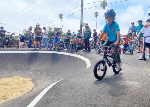 The Westside Pump Track in Santa Cruz is a terrific way to practice two-wheeling. Courtesy of Santa Cruz Mountains Trail Stewardship.